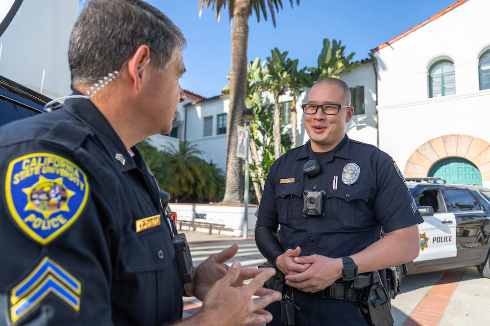 officers talking
